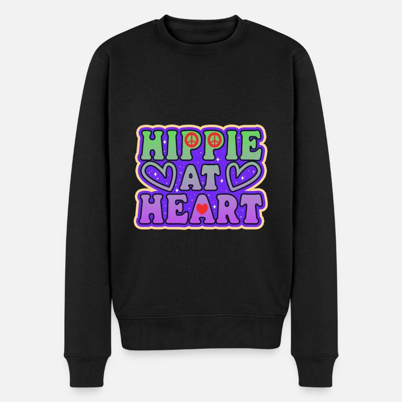 Hippie dans l’âme - Pull Premium bio Homme - noir