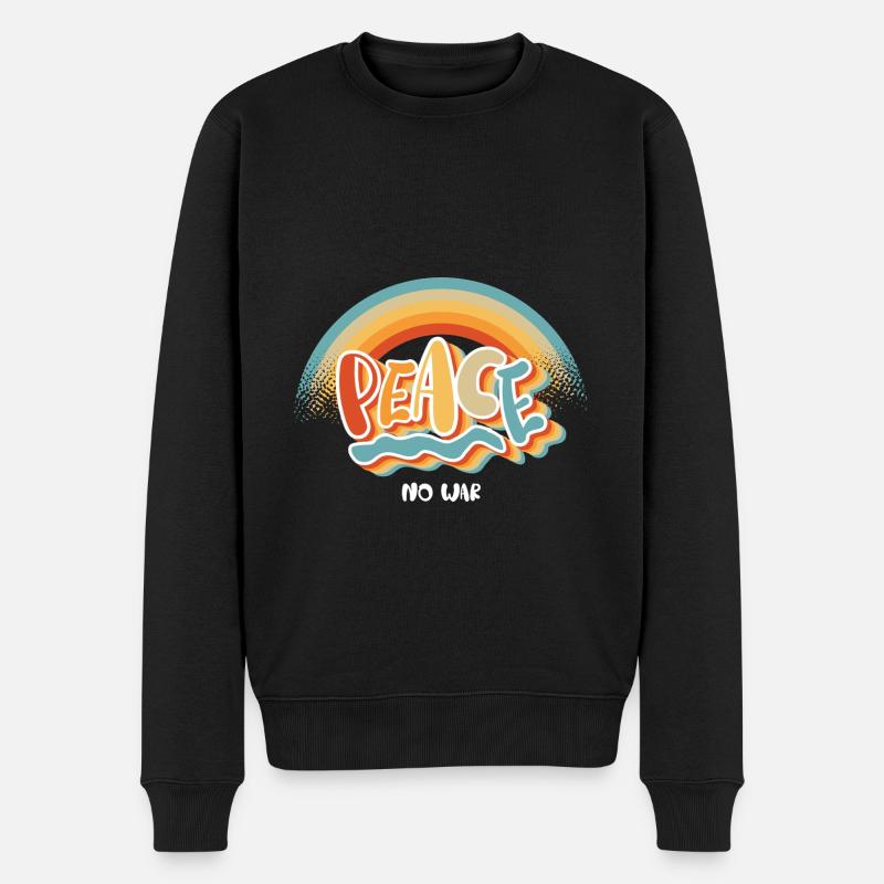 Paix - Pull Premium bio Homme - noir