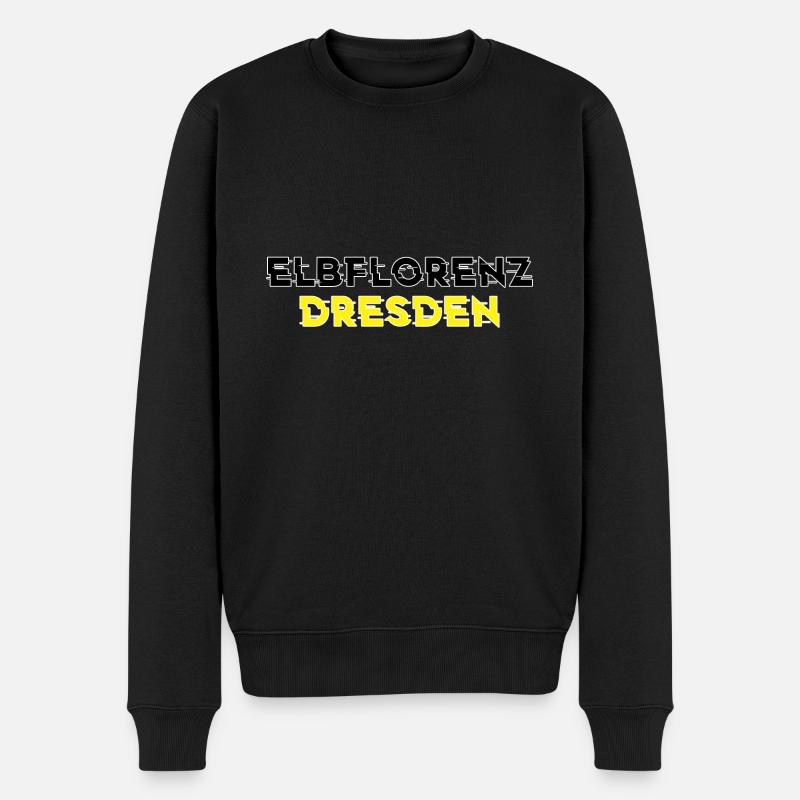Elbflorenz Dresdner Dresden Geschenk - Männer Premium Bio Pullover - Schwarz