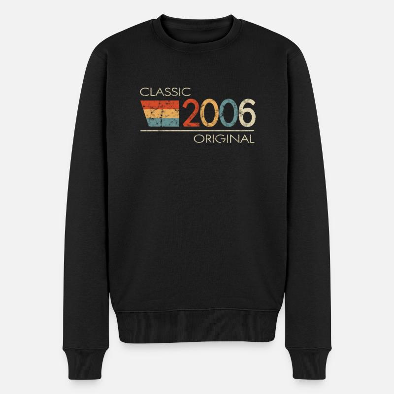 2006 Geburtstag Classic Original - Männer Premium Bio Pullover - Schwarz