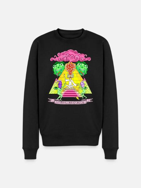 Rick Et Morty Pyramide Wubba Lubba Dub Dub - Pull Premium bio Homme - noir
