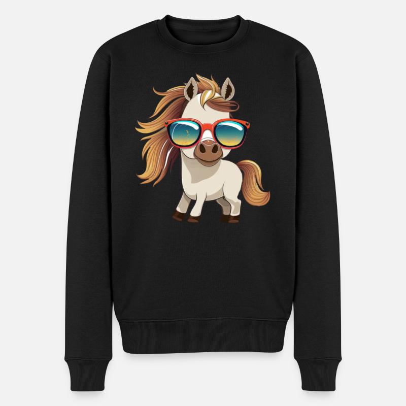 Cheval - Pull Premium bio Homme - noir