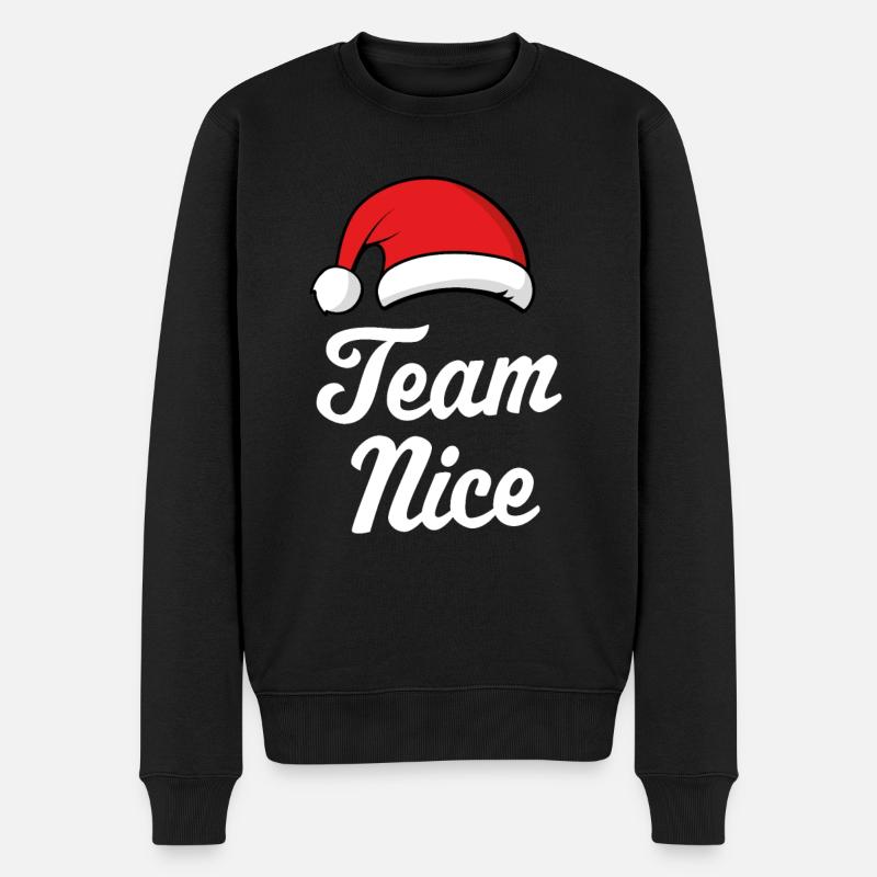 Team Nizza - Männer Premium Bio Pullover - Schwarz