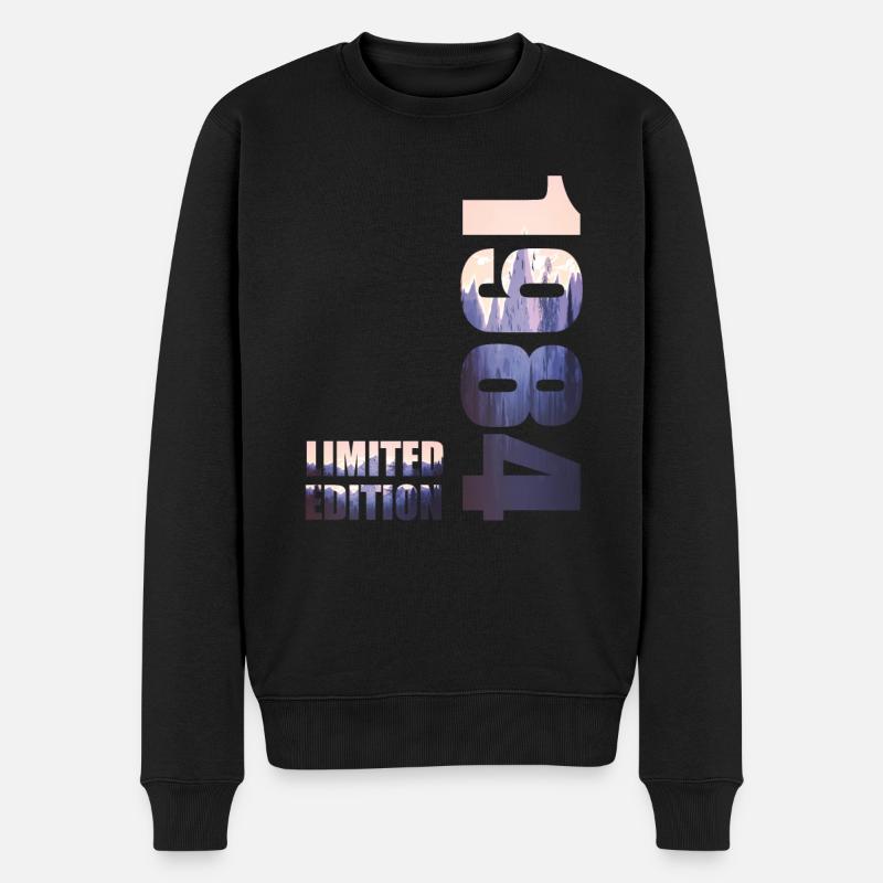 1984. Limited Edition T-Shirt Geburtstags Idee - Männer Premium Bio Pullover - Schwarz