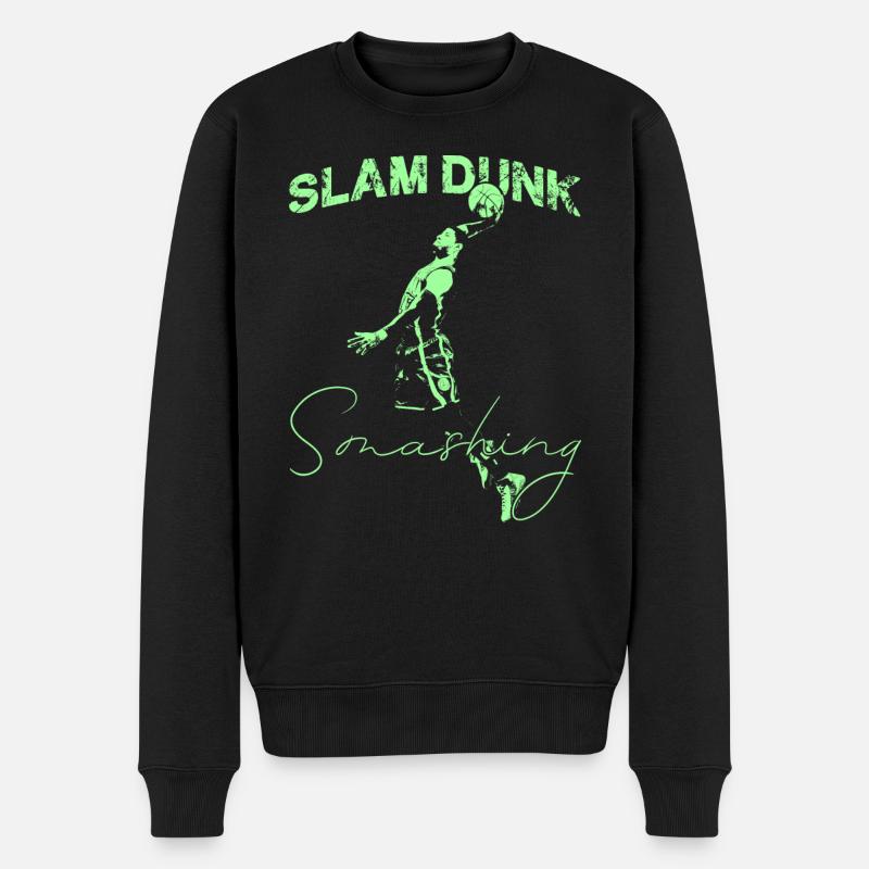 Basketball - Männer Premium Bio Pullover - Schwarz