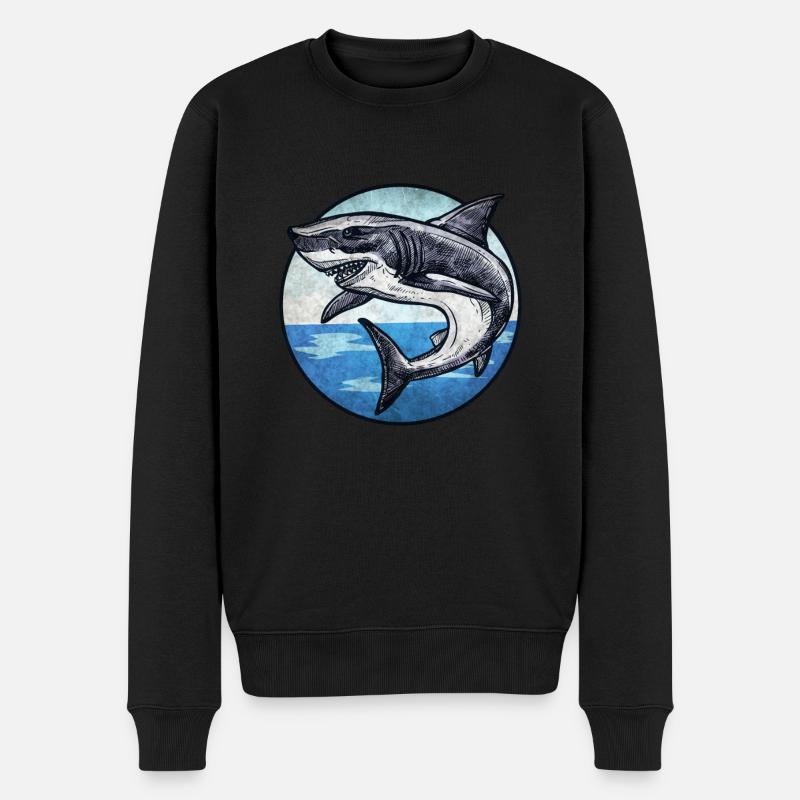 Megalodon - Pull Premium bio Homme - noir
