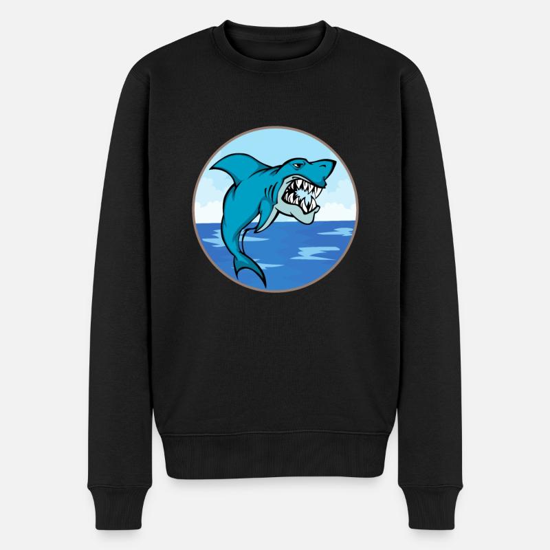 Megalodon - Pull Premium bio Homme - noir