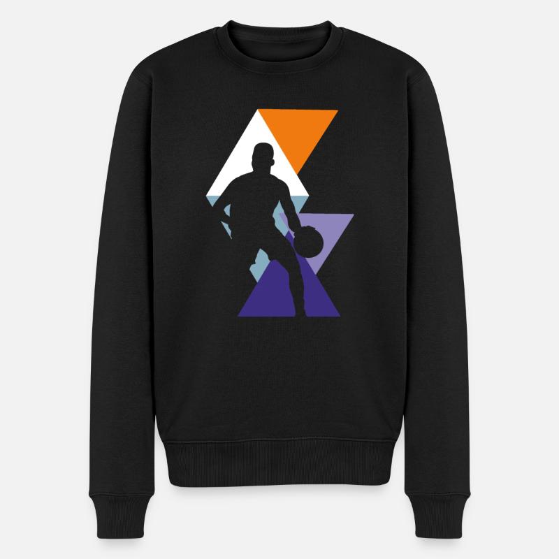 Rebond du basketball - Pull Premium bio Homme - noir