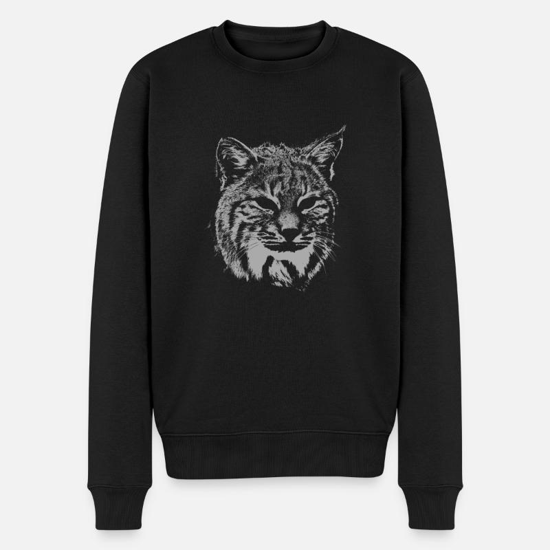 Luchs-Teufel - Männer Premium Bio Pullover - Schwarz