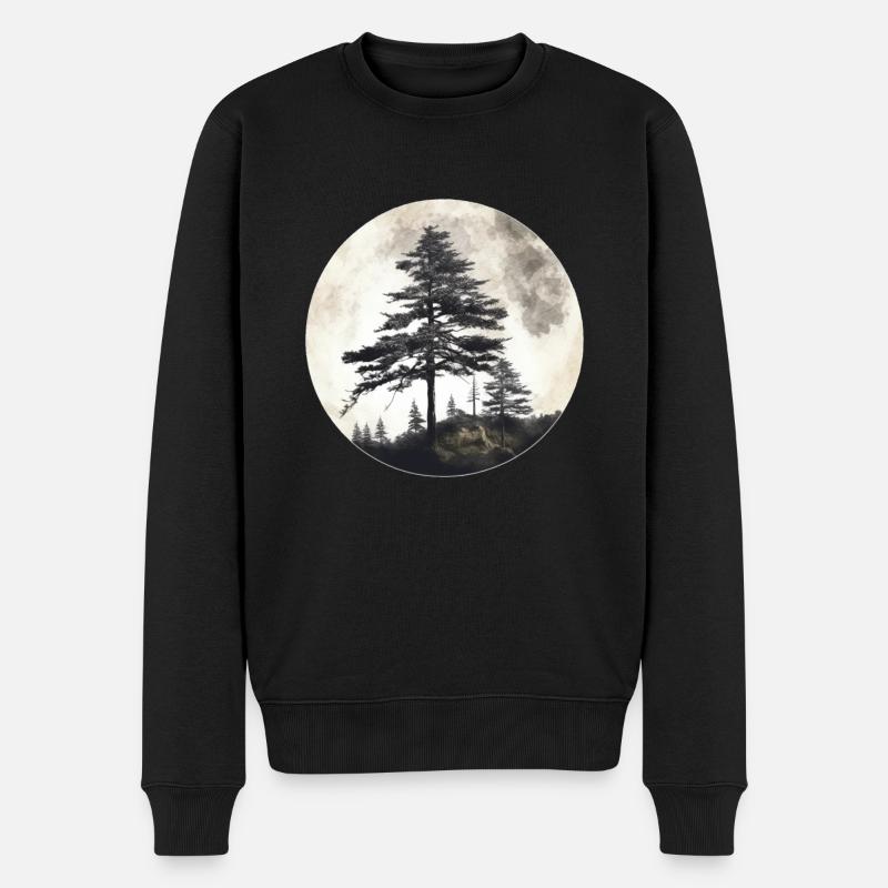 Kiefer - Männer Premium Bio Pullover - Schwarz