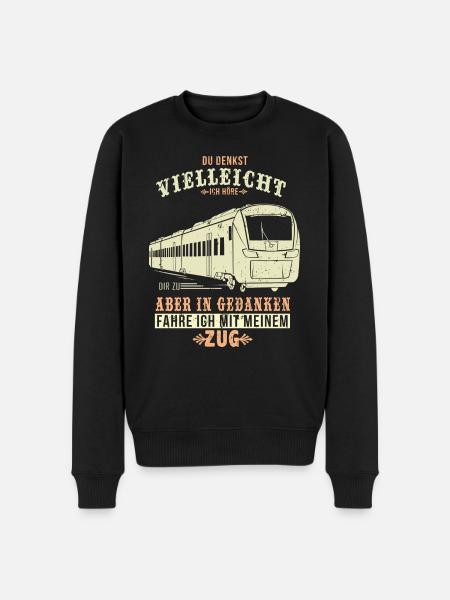 Lokführer Triebfahrzeugführer Bahnfahrer - Männer Premium Bio Pullover - Schwarz