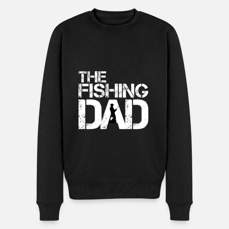 Papa pêcheur - Pull Premium bio Homme - noir