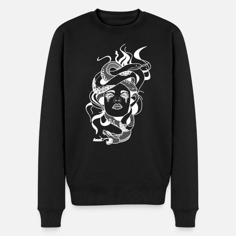 La cruelle Méduse - Pull Premium bio Homme - noir