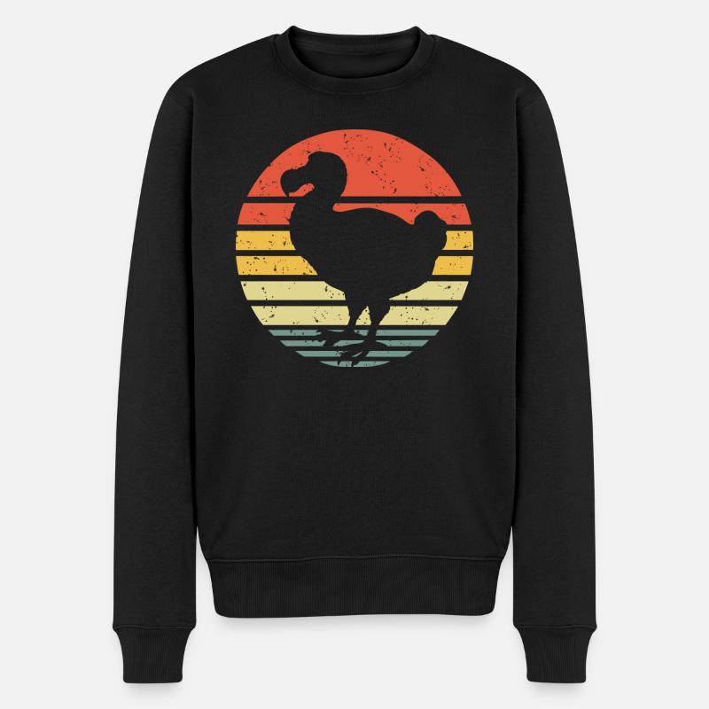Dodo Vintage - Männer Premium Bio Pullover - Schwarz