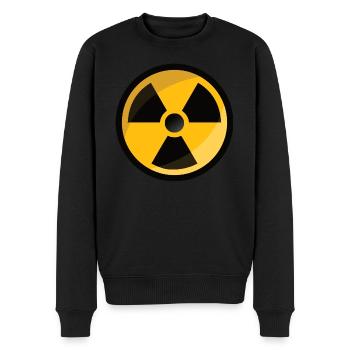 Radiation warning sign radioactive atom sign - Men's Premium Organic Jumper - black - Front - Nico (187cm)