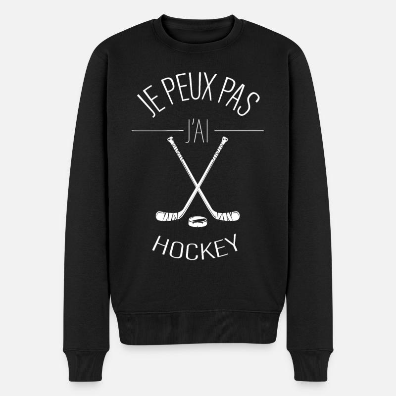 j'peux pas j'ai hockey - Pull Premium bio Homme - noir