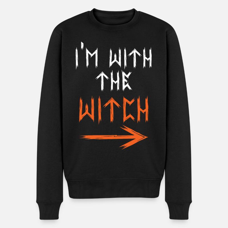 Witch - Männer Premium Bio Pullover - Schwarz