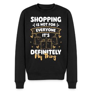 Einkauf Shopaholik Kaufen Schuhe - Männer Premium Bio Pullover - Schwarz - Vorne - Nico (187cm)