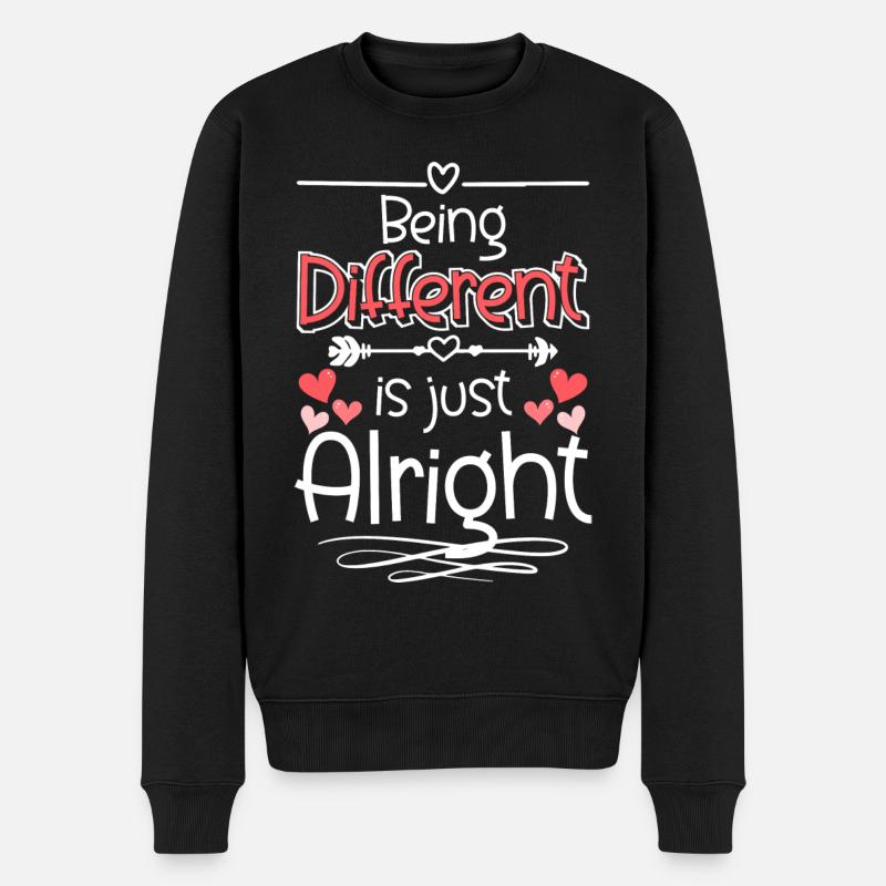 Perfect Rainbow Creative Style - Men's Premium Organic Jumper - black