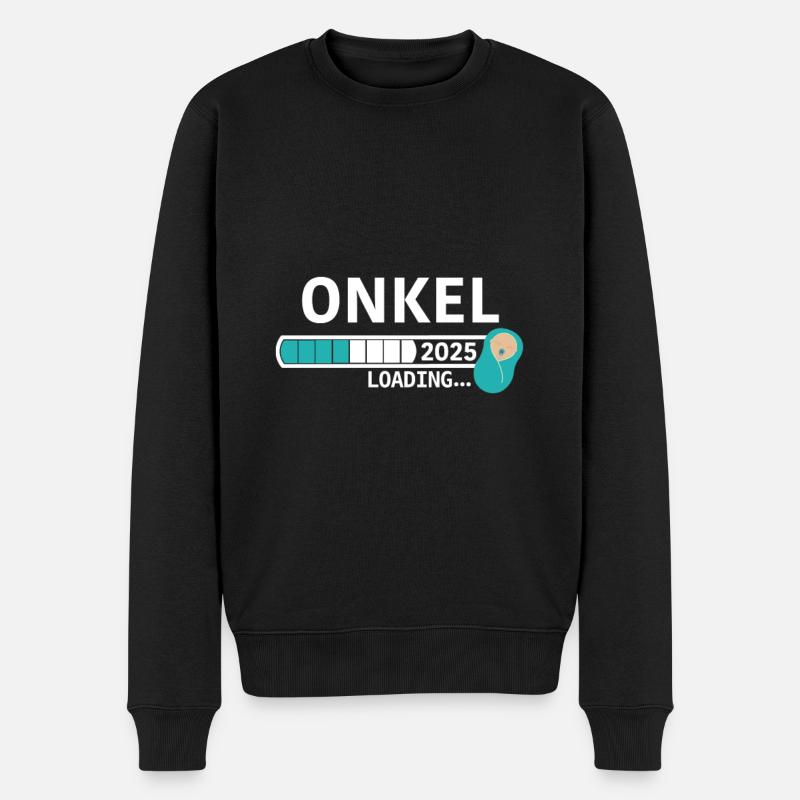 Onkel 2025 - Männer Premium Bio Pullover - Schwarz