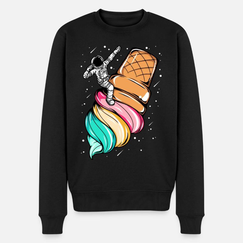 Astronaute glace space - Pull Premium bio Homme - noir