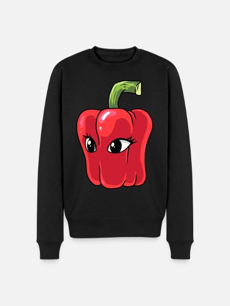 Paprika Chilli Pepperoni Spice - Men's Premium Organic Jumper - black