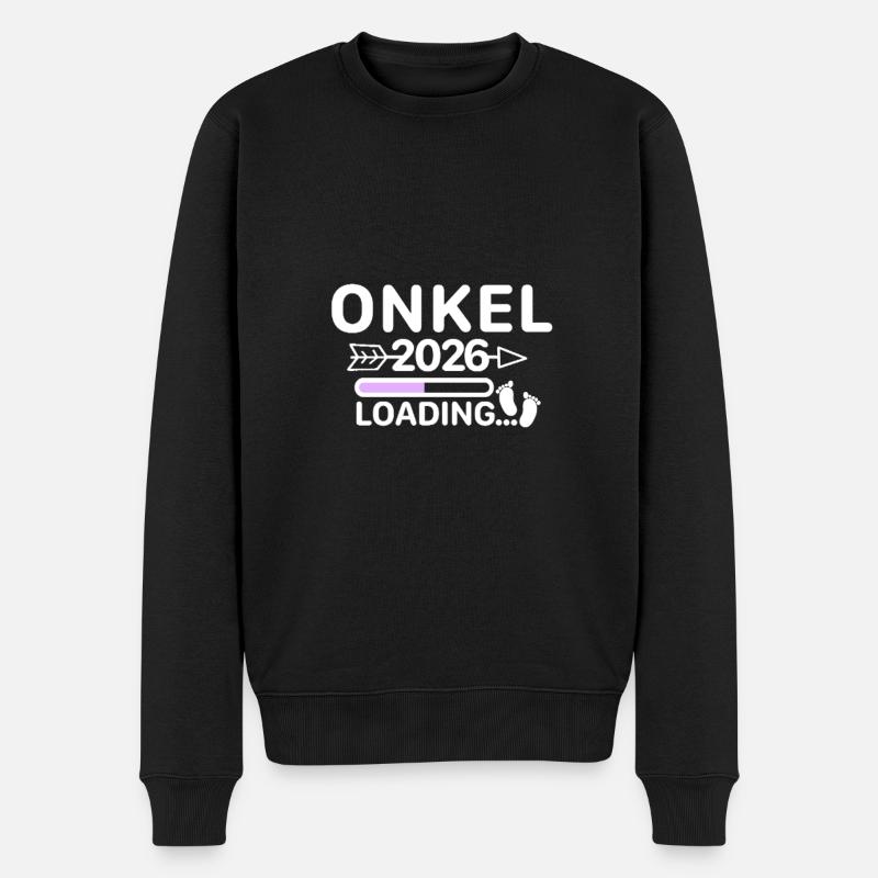 Onkel 2026 - Männer Premium Bio Pullover - Schwarz