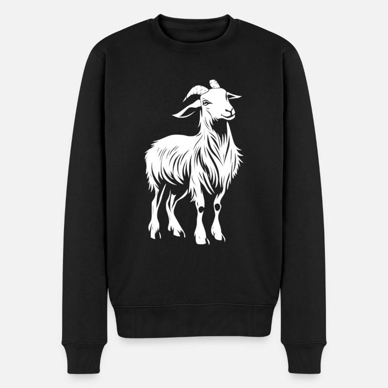 Chèvre Ziege - Pull Premium bio Homme - noir