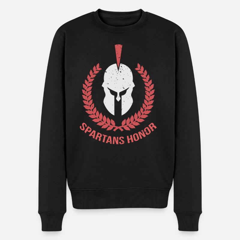 Honneur des Spartiates - Pull Premium bio Homme - noir