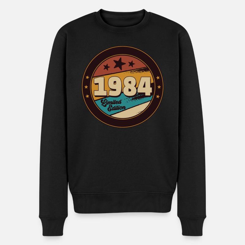 1984 - Männer Premium Bio Pullover - Schwarz