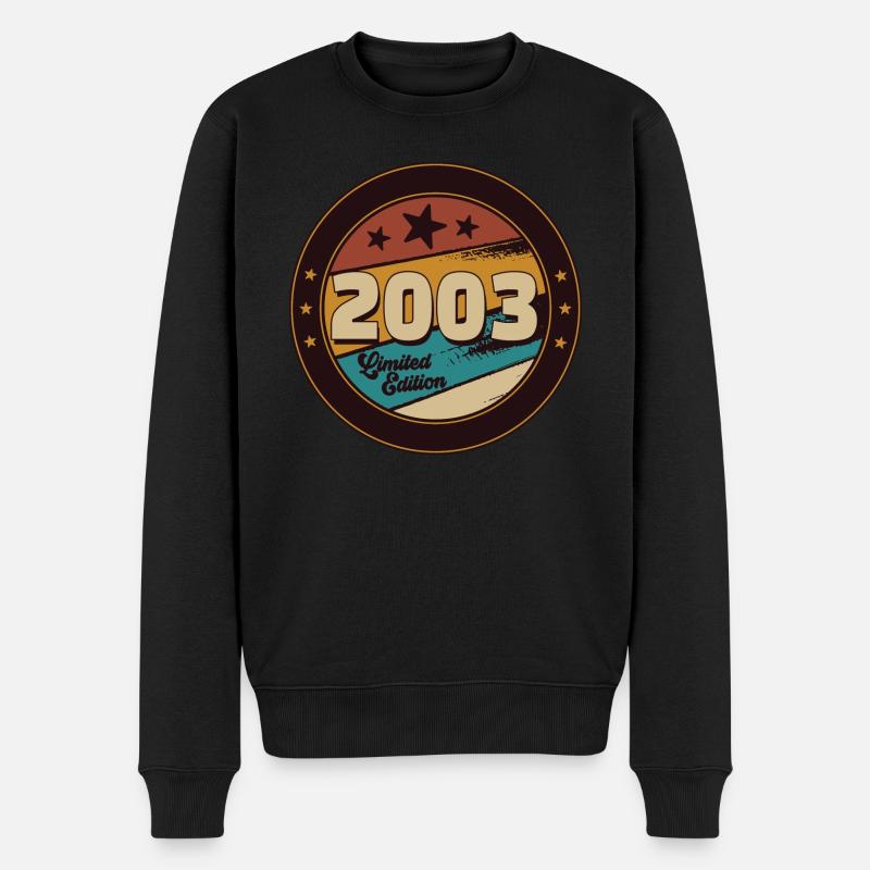 2003 - Männer Premium Bio Pullover - Schwarz
