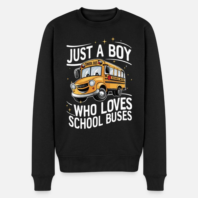 Bus Chauffeur d’autobus Autobus scolaire - Pull Premium bio Homme - noir