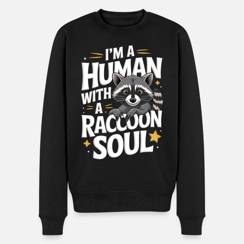 Raton laveur - Pull Premium bio Homme - noir