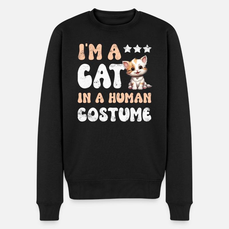 Chats - Pull Premium bio Homme - noir