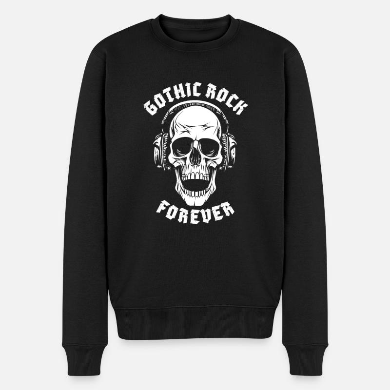 GOTHIC ROCK FOREVER - Men's Premium Organic Jumper - black