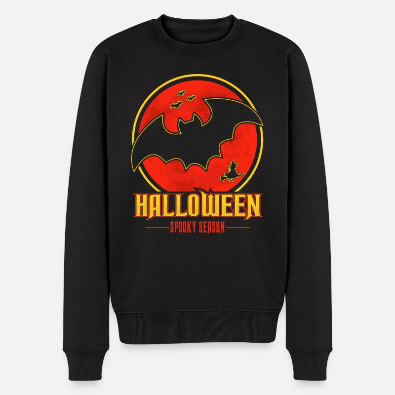 Halloween - Männer Premium Bio Pullover - Schwarz
