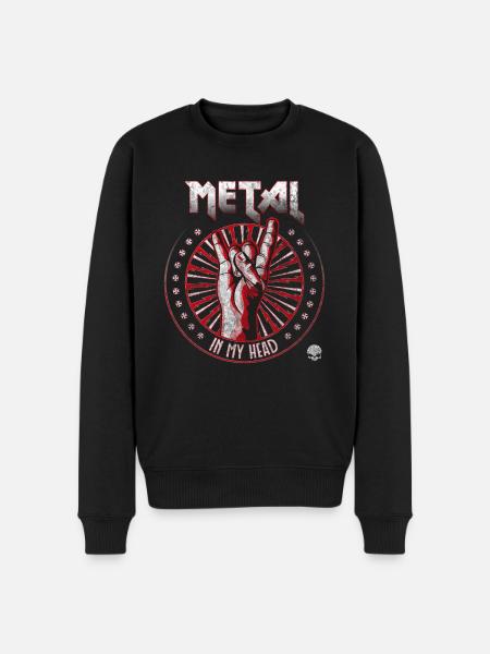 Metal In My Head - Men's Premium Organic Jumper - black