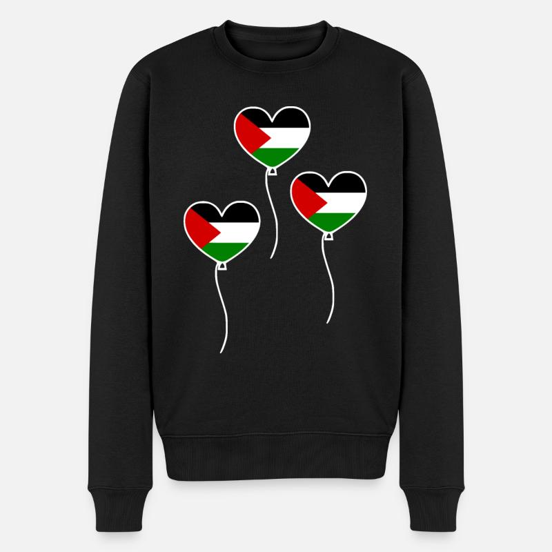 Free palestine - Pull Premium bio Homme - noir
