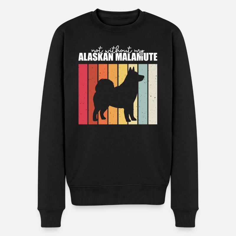Chien Malamute d’Alaska - Pull Premium bio Homme - noir
