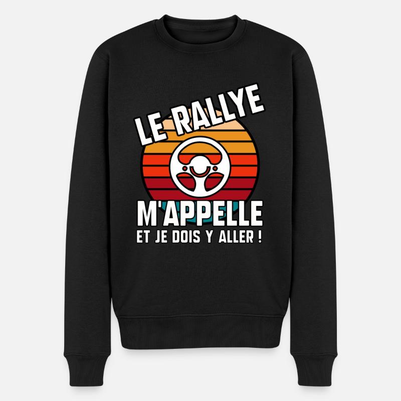 Le rallye m’appelle - Pull Premium bio Homme - noir