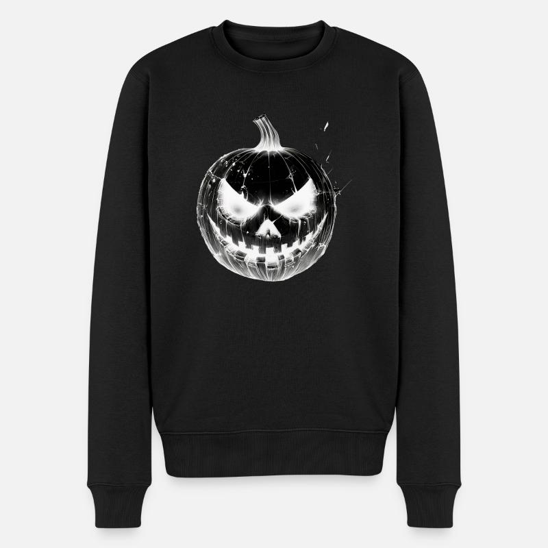 Frissons garantis - Citrouille d'Halloween - Pull Premium bio Homme - noir