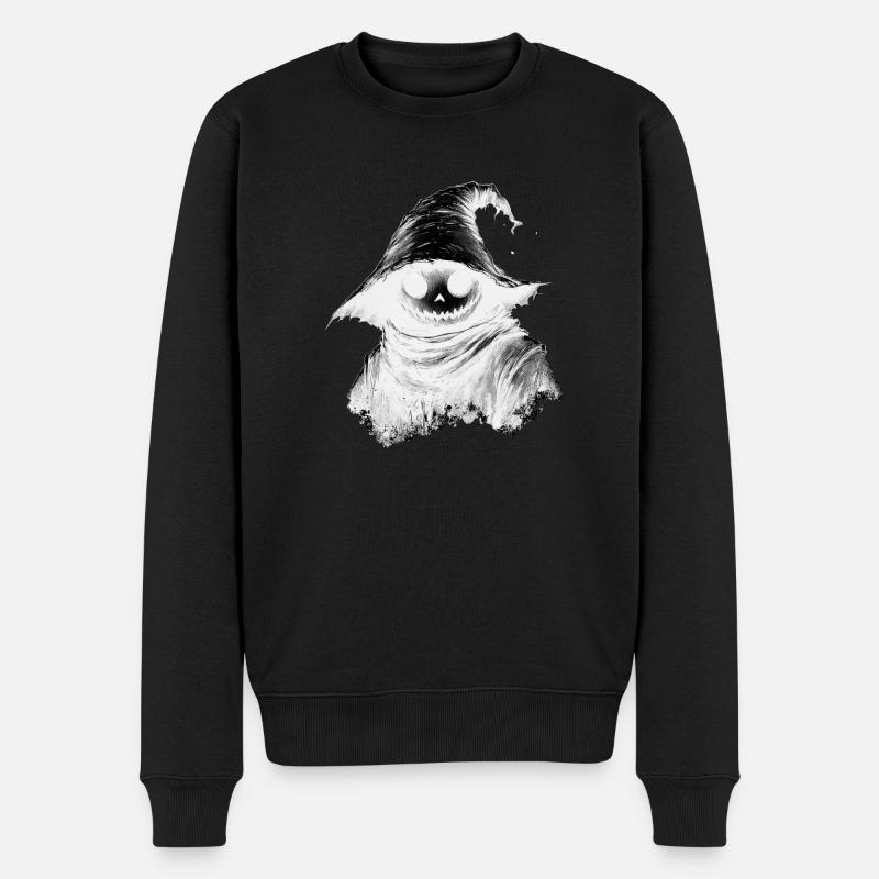 Halloween entité démoniaque - Pull Premium bio Homme - noir