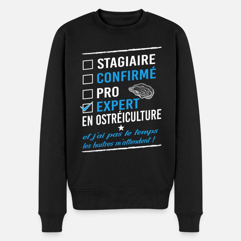 expert ostréiculteur ostréiculture - Pull Premium bio Homme - noir