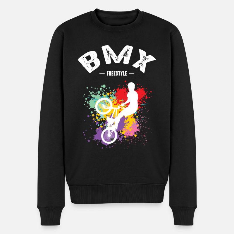 BMX - Männer Premium Bio Pullover - Schwarz