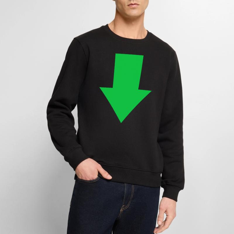 Flèche vers le bas vers la pointe de flèche verte Pull Premium bio Homme