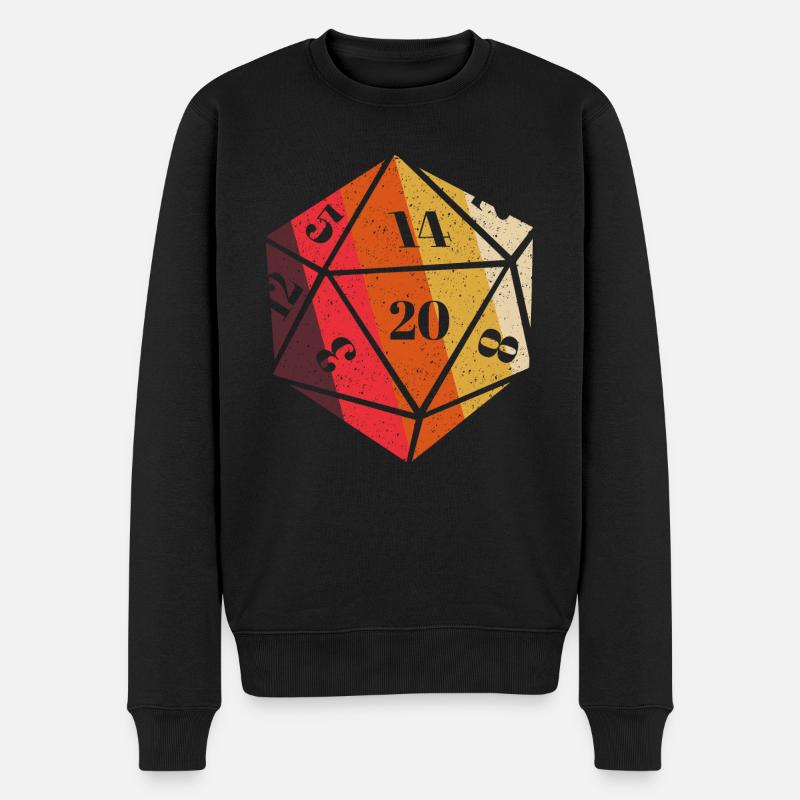 RPG-RPG-Tabletop-Rollenspiele Gamer-Rollenspiel - Männer Premium Bio Pullover - Schwarz