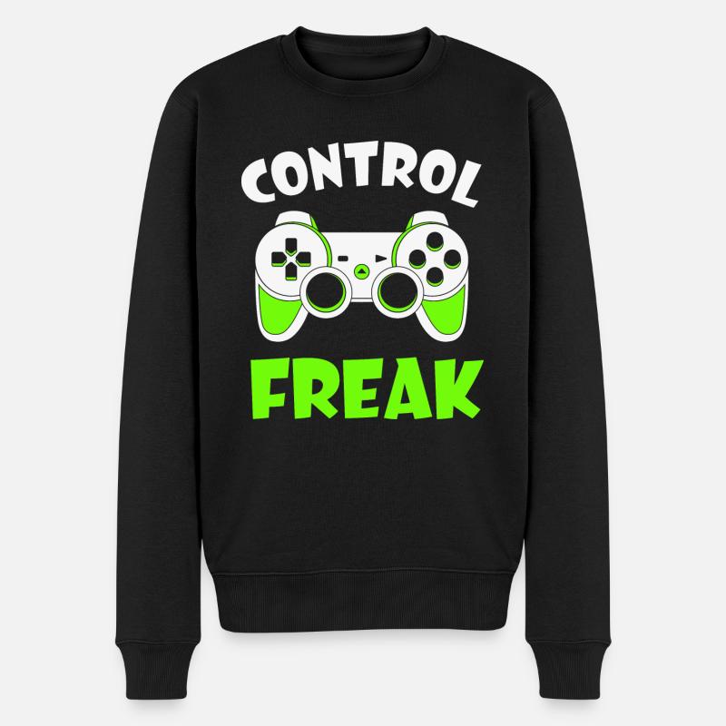 Control Freak - Pull Premium bio Homme - noir