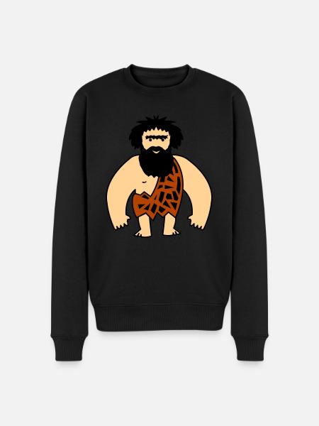 Caveman - Men's Premium Organic Jumper - black