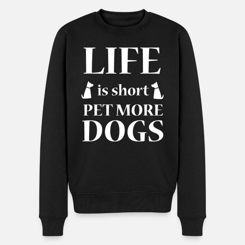 Chien Hund - Pull Premium bio Homme - noir