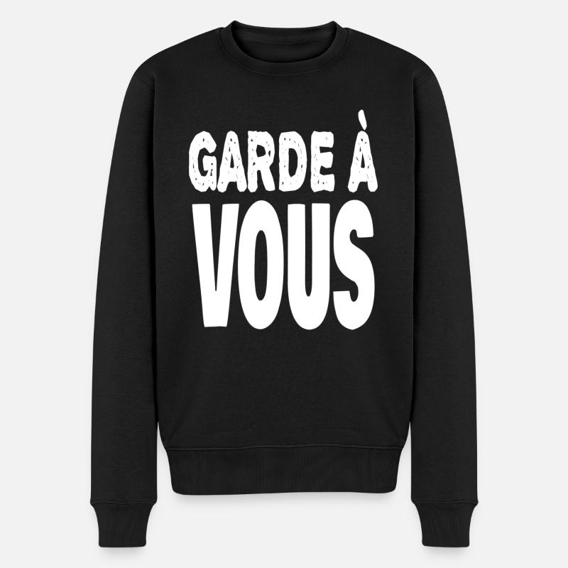 garde à vous - Pull Premium bio Homme - noir